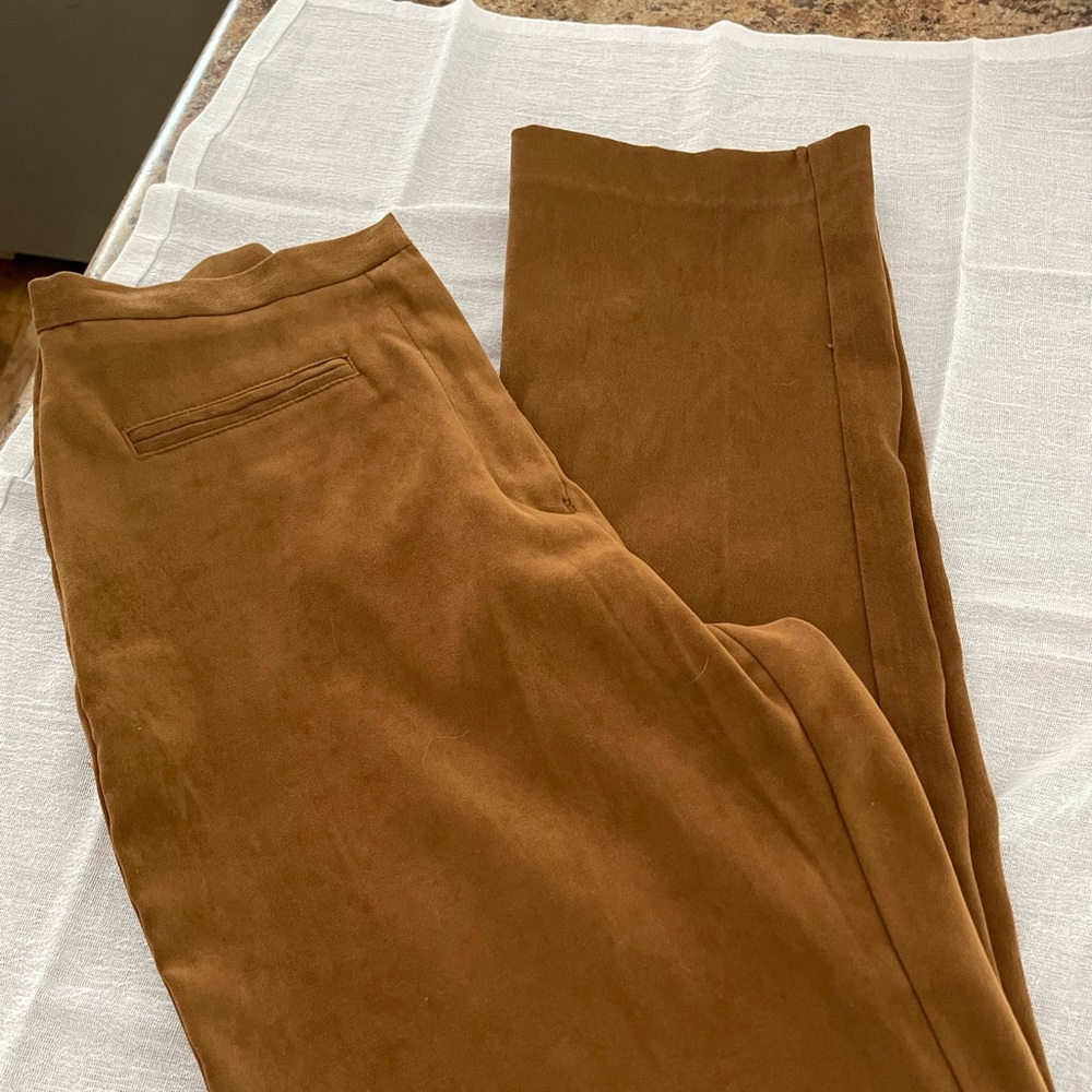 Suede pants